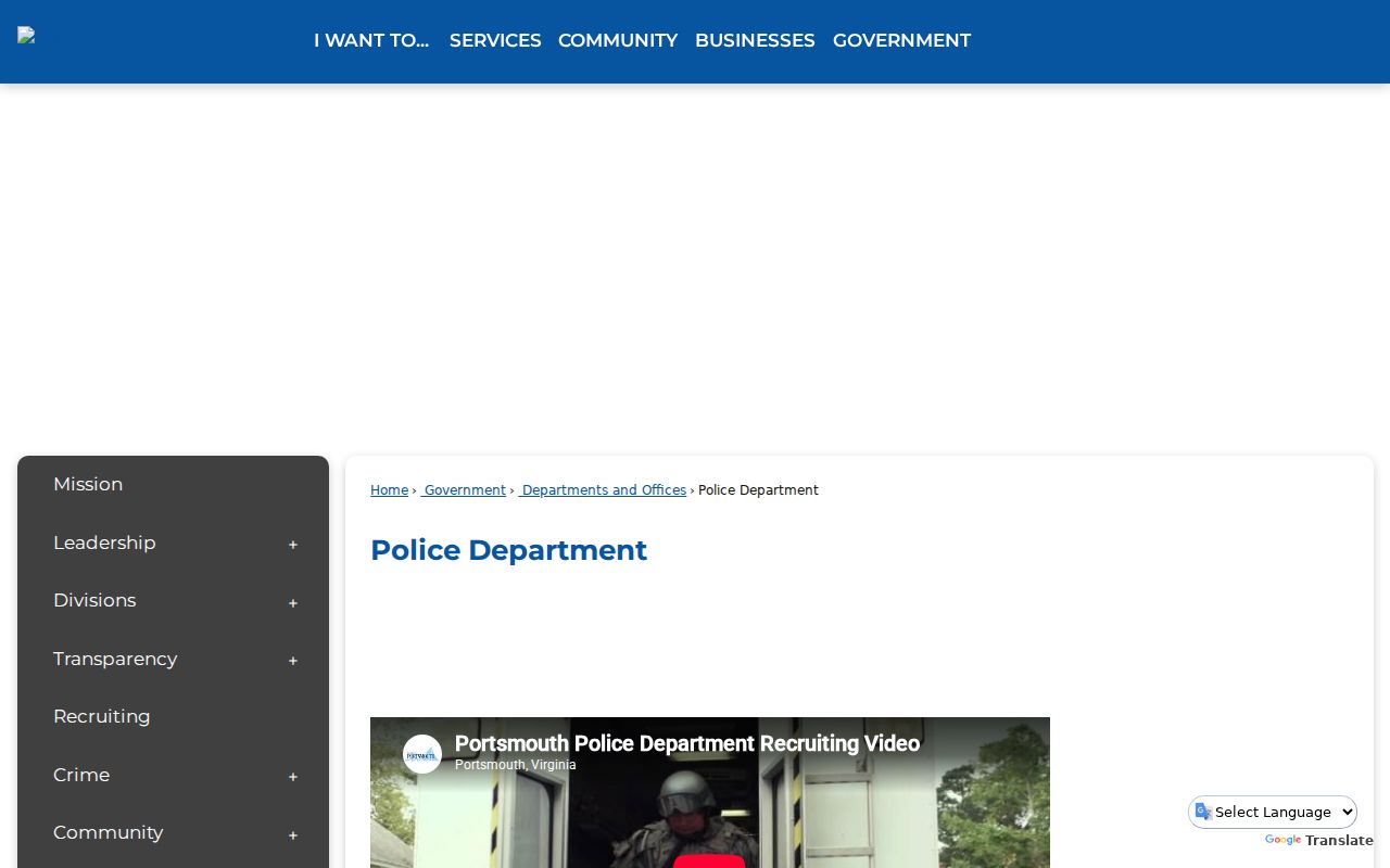 Portsmouth City arrest records at the PPD Police Records Unit